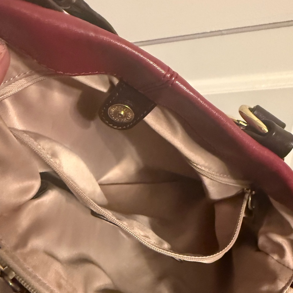 Coach Red and Brown Shoulder Bag - Picture 9 of 13